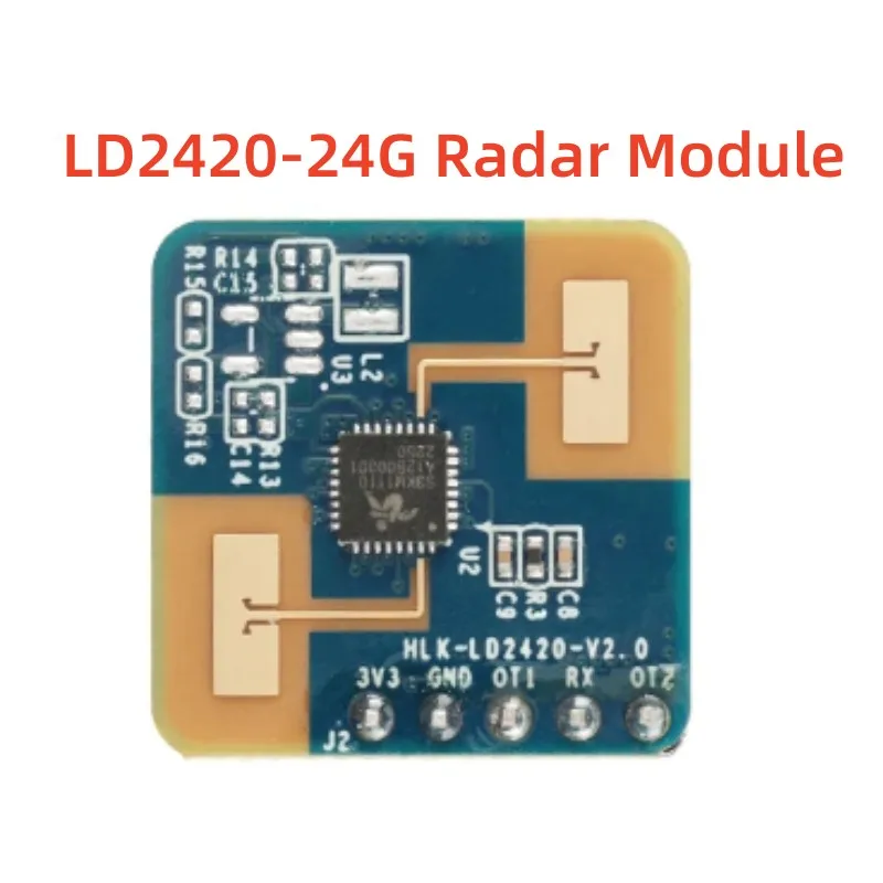 LD2420 Sensore radar a onde millimetriche 24G Modulo micro movimento intelligente per il corpo umano Banda ISM Alta sensibilità Basso consumo