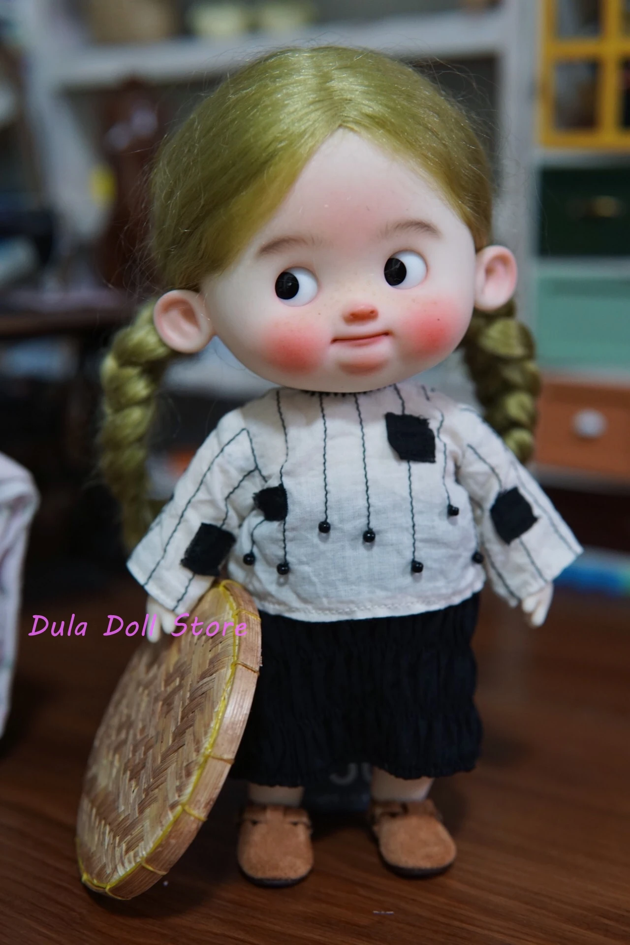 Dula Doll Clothes Dress Hand-stitched black and white skirt Blythe ob24 ob22 Azone Licca Josh 1/6 Bjd Doll Accessories