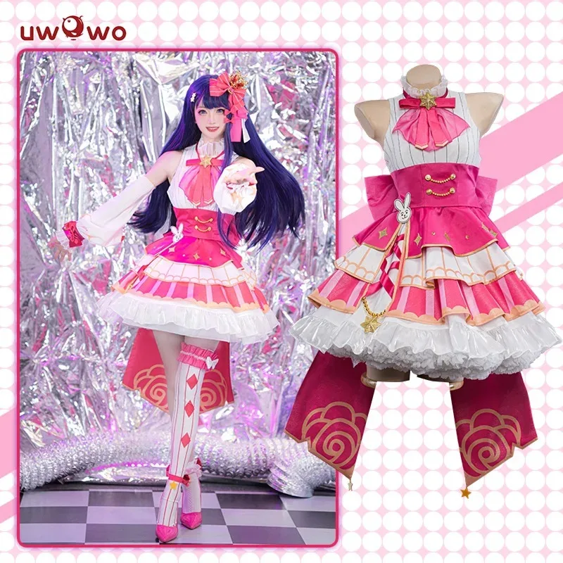 

В НАЛИЧИИ UWOWO Aii Hoshinoo Косплей Костюм Аниме Aii Hoshinoo Performance Ver. Костюм на Хэллоуин