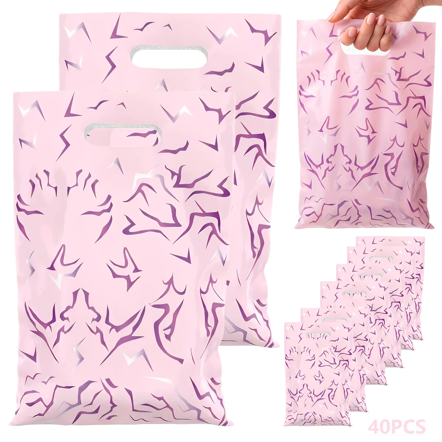 Sacs cadeaux sur le thème de la musique Kpop, 20/40 pièces, sacs de fête portables avec poignée, parfaits pour les festivals de musique, les anniversaires, les rencontres de fans