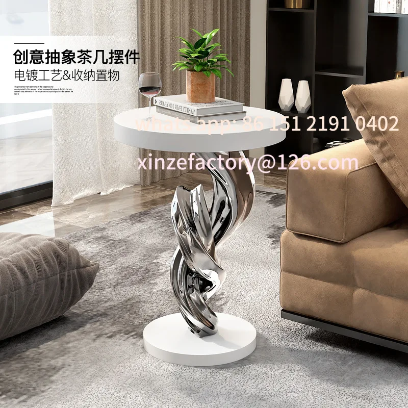 

Customizable art ornaments light luxury electroplating handicrafts high-end living room sofa side coffee table home accessories