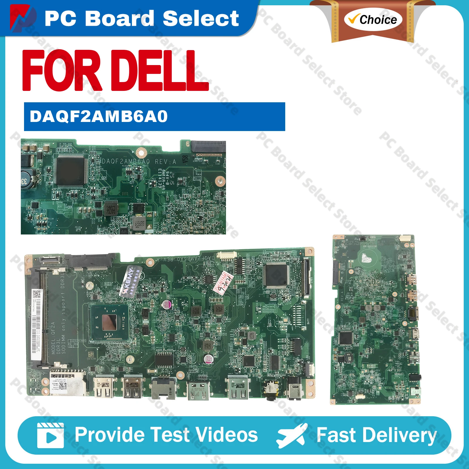 For DELL Inspiron All In One 20 3043 DAQF2AMB6A0 Laptop Motherboard N2830 N2840 N3530 100% Tested OK