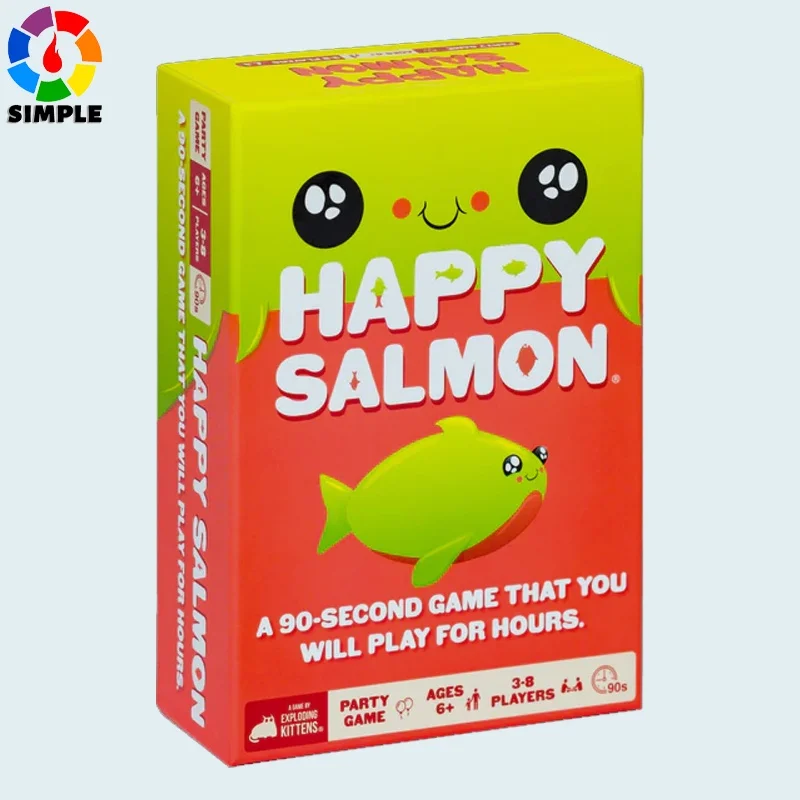 

Happy Salmon от Exploding Kittens — карточные игры для взрослых, подростков и детей