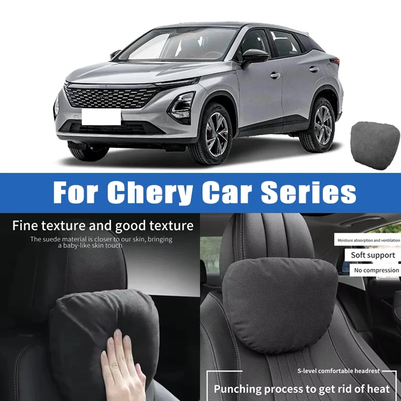 

Top Quality Car Headrest Neck Support Seat Soft Neck Pillow Breathable For Chery Tiggo 3 5 7 8 Arrizo E3 Fulwin Win Jetour