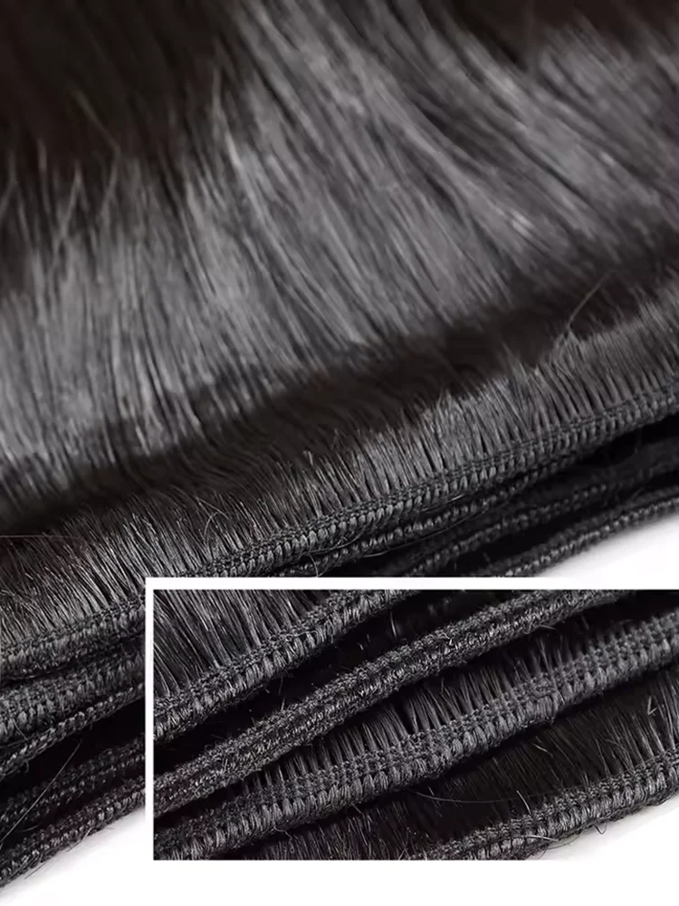 30 40 Inch Bone Straight 100% Bundles Deal Brazilian Virgin Human Hair 3 4 Bundles Raw Hair Extensions Natural Color Remy image 3