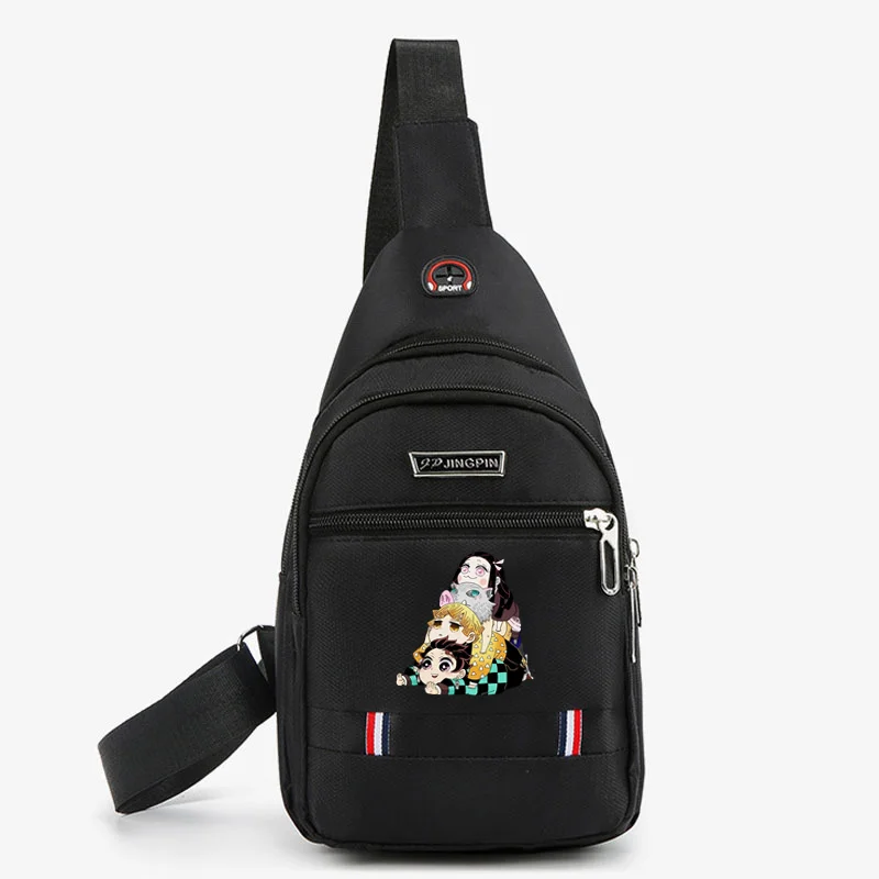 Demon-Slayers Anime Kamado Nezuko Kamado Tanjirou borse da uomo borsa a tracolla Crossbody zaini da uomo borsa a tracolla borse da uomo