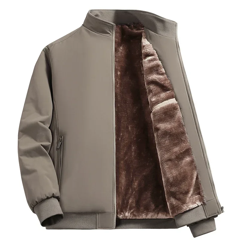 

Утолщенные повседневные куртки на хлопковой подкладке Спецодежда на хлопковой подкладке Флисовое пальто Удобная куртка-кардиган Осеннее и зимнее мужское пальто