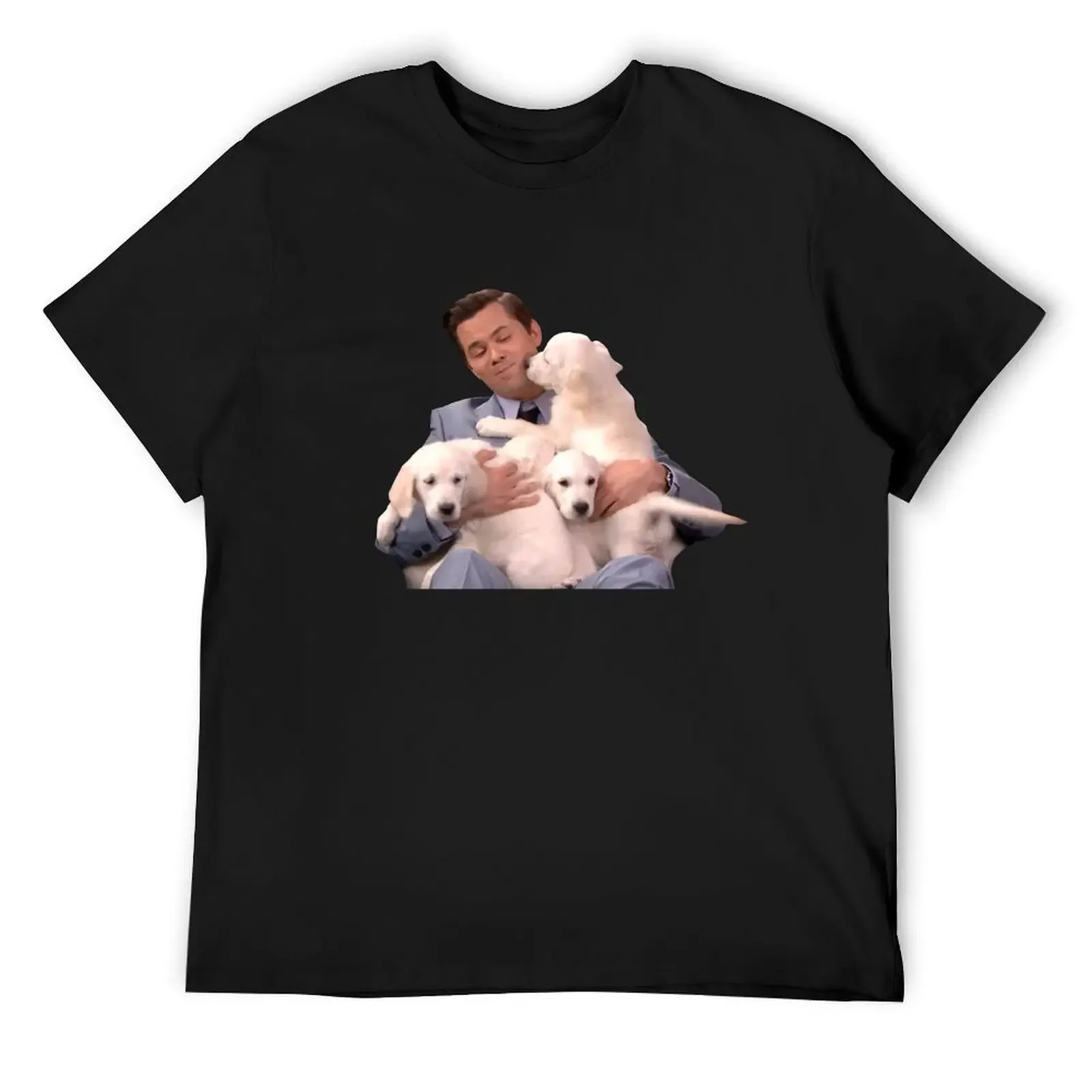 ANDREW RANNELLS AND SOME PUPPERS T-Shirt cute clothes rapper graphic tees funny meme t-shirts Men's t-shirts