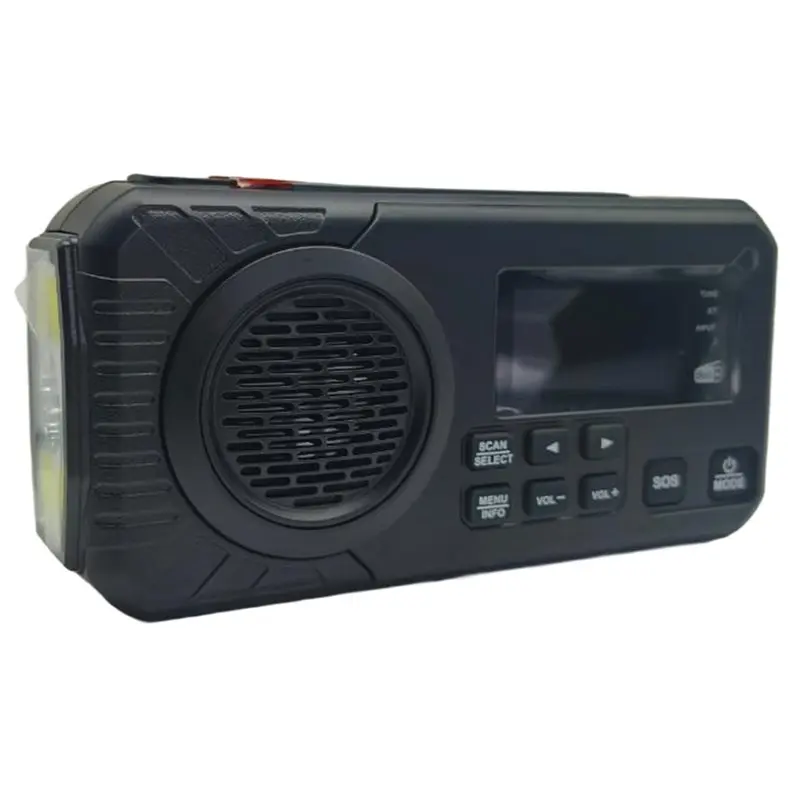 

Радиоприемник A99E-Crank для экстренного использования с DAB+, FM, солнечной зарядкой, функцией Power Bank 5000 мАч и будильником для выживания