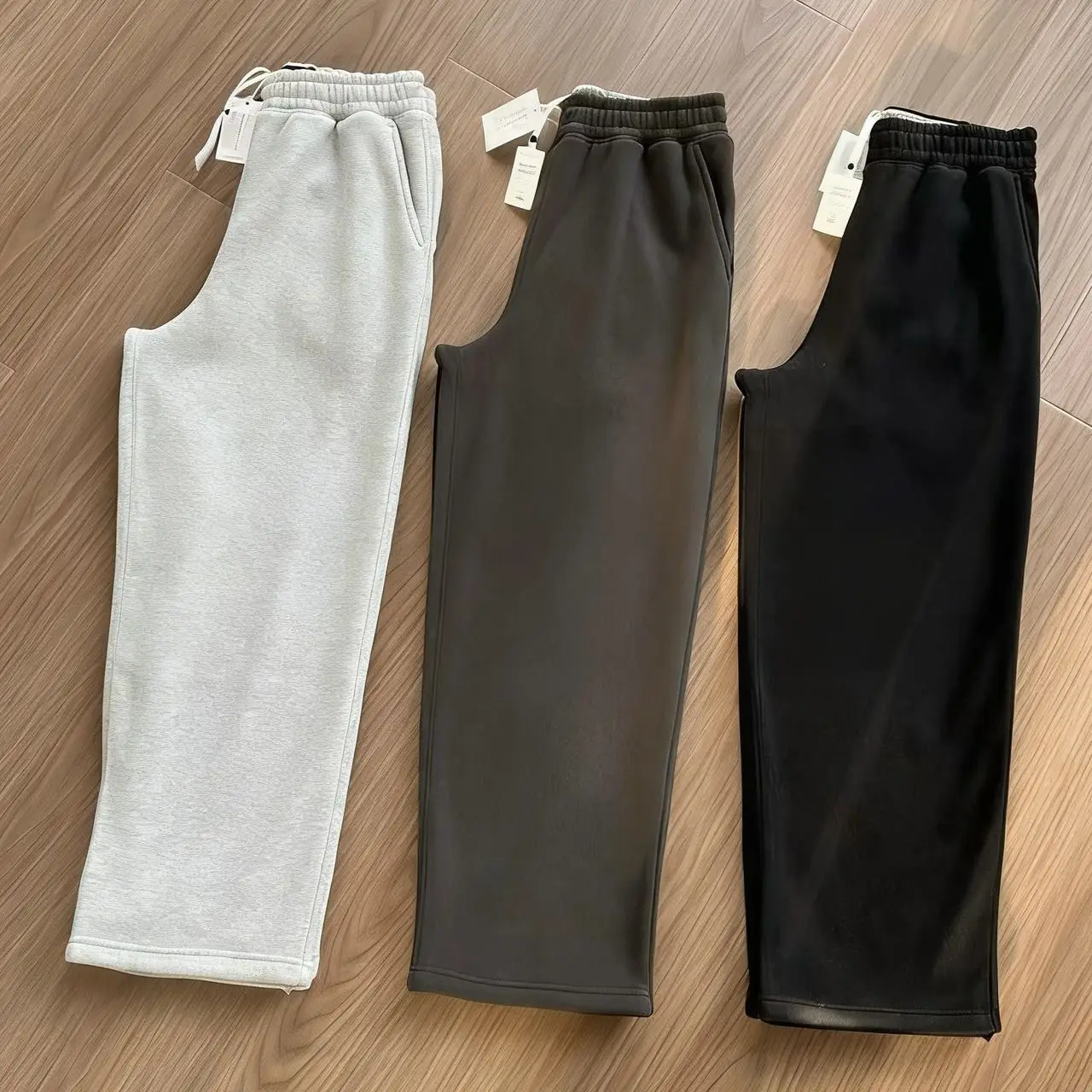 

Cleanfit Loose Fit Men's Fce Lined Straight Leg Pants High Weight Color Japanese Sle Casual Trousers by mens