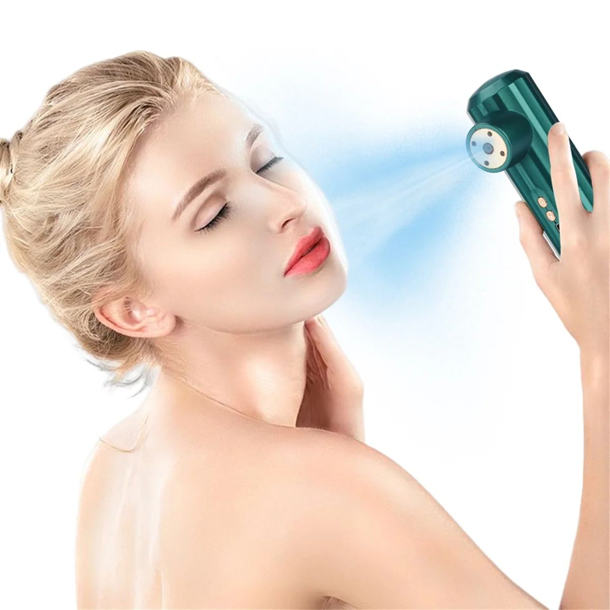 

ABLK Mini Nano Mist Sprayer Facial Steamer Humidifier Face Moisturizing Nebulizer Oxygen Injection Instrument Skin Care Tools