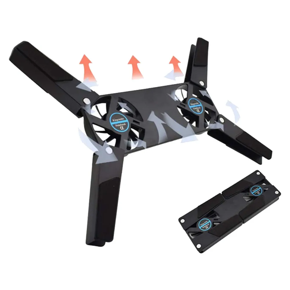 Computer Cooling Pad,Portable Notebook Radiator Foldable Dual Fan Cooling Pad Computer Notebook Computer Cooling