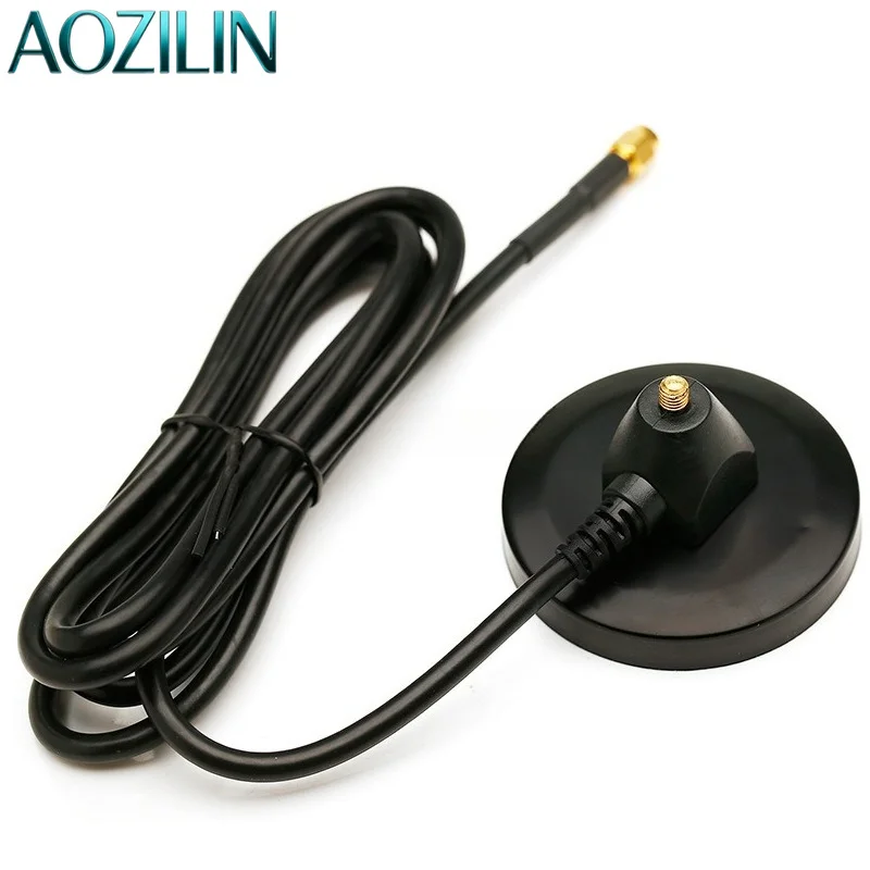 AOZILIN In Stock 2G 3G DTU GSM Omni Antenna High Gain Magnetic Mount Car Antenna SMA Connector Base Station Aerial