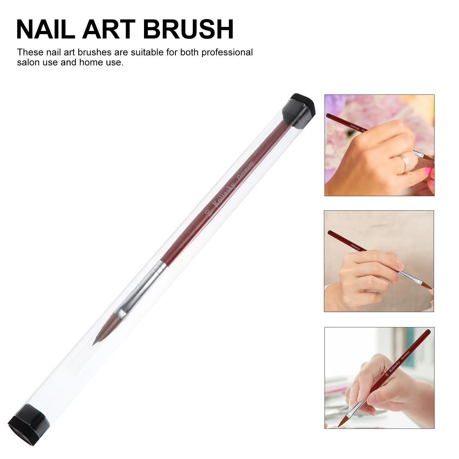 Nail Art Pen Professional Quality Nail Painting Brush Tool for Salon Home DIY Manicure Carving Drawing Accessory