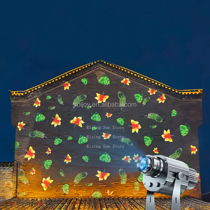 35W IP67 Wedding Public Garden Decorative LED Outdoor Five-Grid Logo Projection Light with Dynamic Pattern Remote