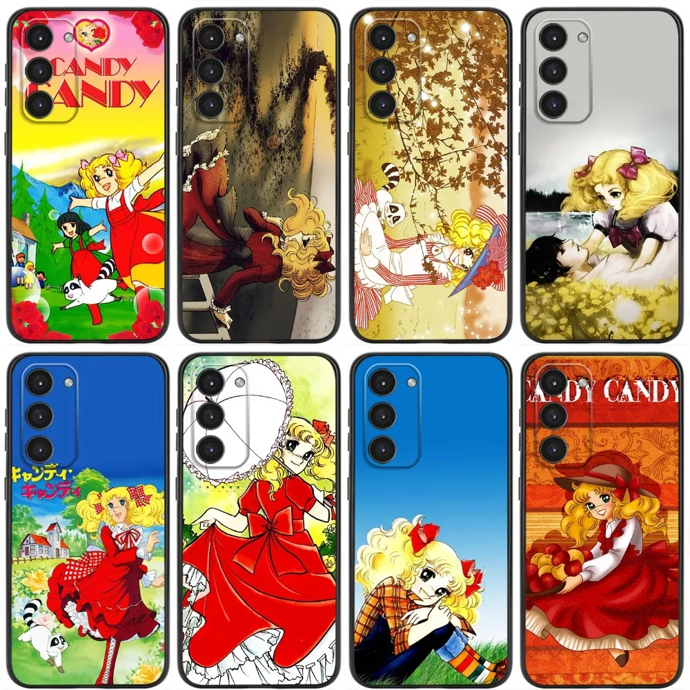 

Anime Candy Candy Phone Case For Samsung Galaxy A20,A21s,A22,A31,A32,A52,A53,A72,73,A80,A91 Soft Liquid Silicone Black Cover