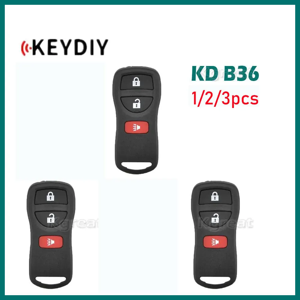 

1/2/3pcs KEYDIY KD B36 Multifunctional Remote Key for Nissan Style 3 4 Buttons for KD900/KD-MAX/KD-X2 MINI KD Max Key Programmer