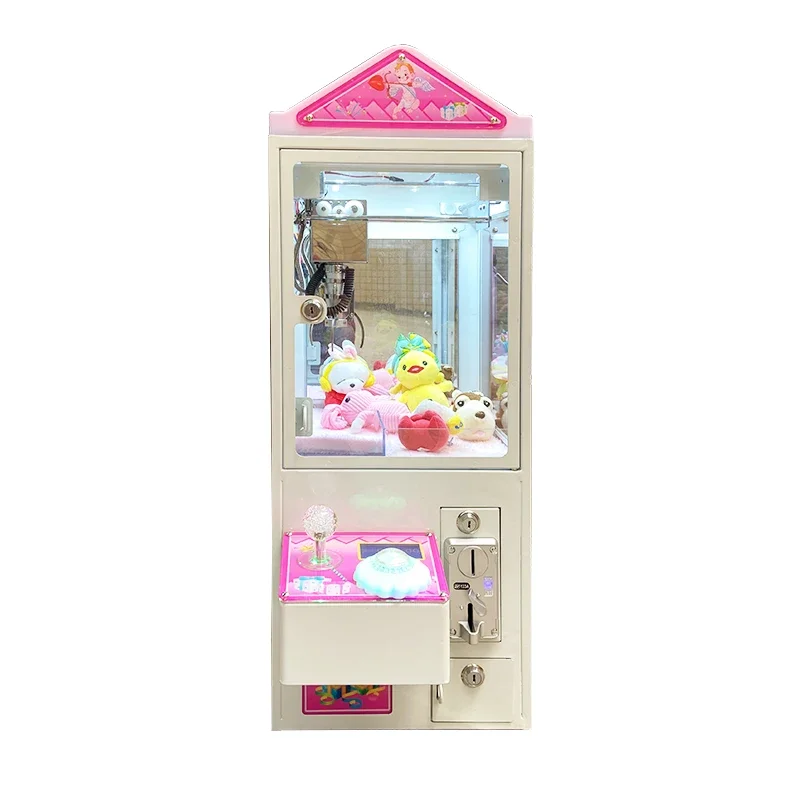 Boutique Crane  Grab Doll Machine Household Clip Candy Machine Clip Crane Machine Small Coin Mini Commercial