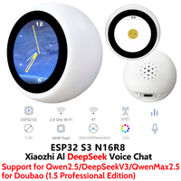 DeepSeek XiaoZhi AI Voice Chat Robot ESP32-S3 1.28 inch LCD N16R8 Development Board Astronaut Clock Desktop Ornaments
