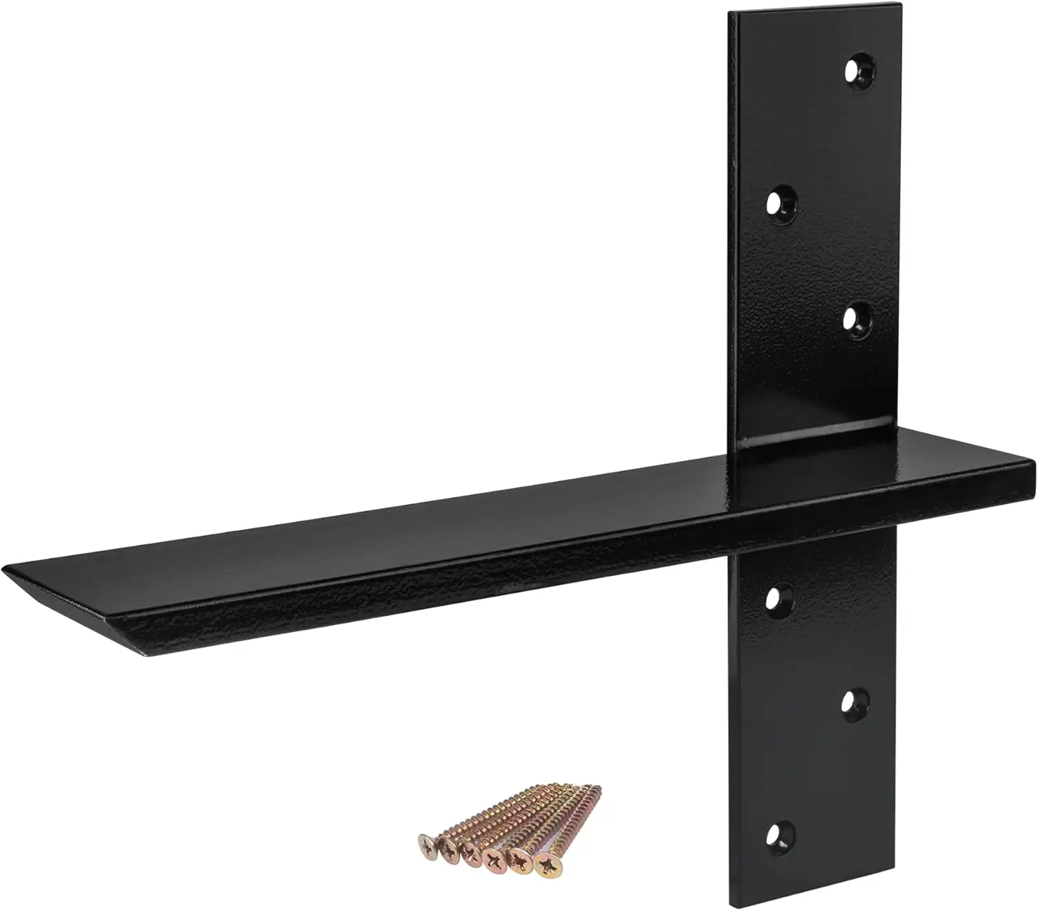 

2-Pack Heavy Duty Steel T Shelf Bracket, 12 Inch Universal Floating Support for Countertops and DIY Projects