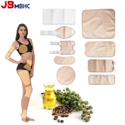 Castor Oil Pack Wrap Castor Oil Pack Wrap Liver Organic for Abdomen Chest Leg Joint Knee Back Reusable Anti Oil Leak Sleep Aid