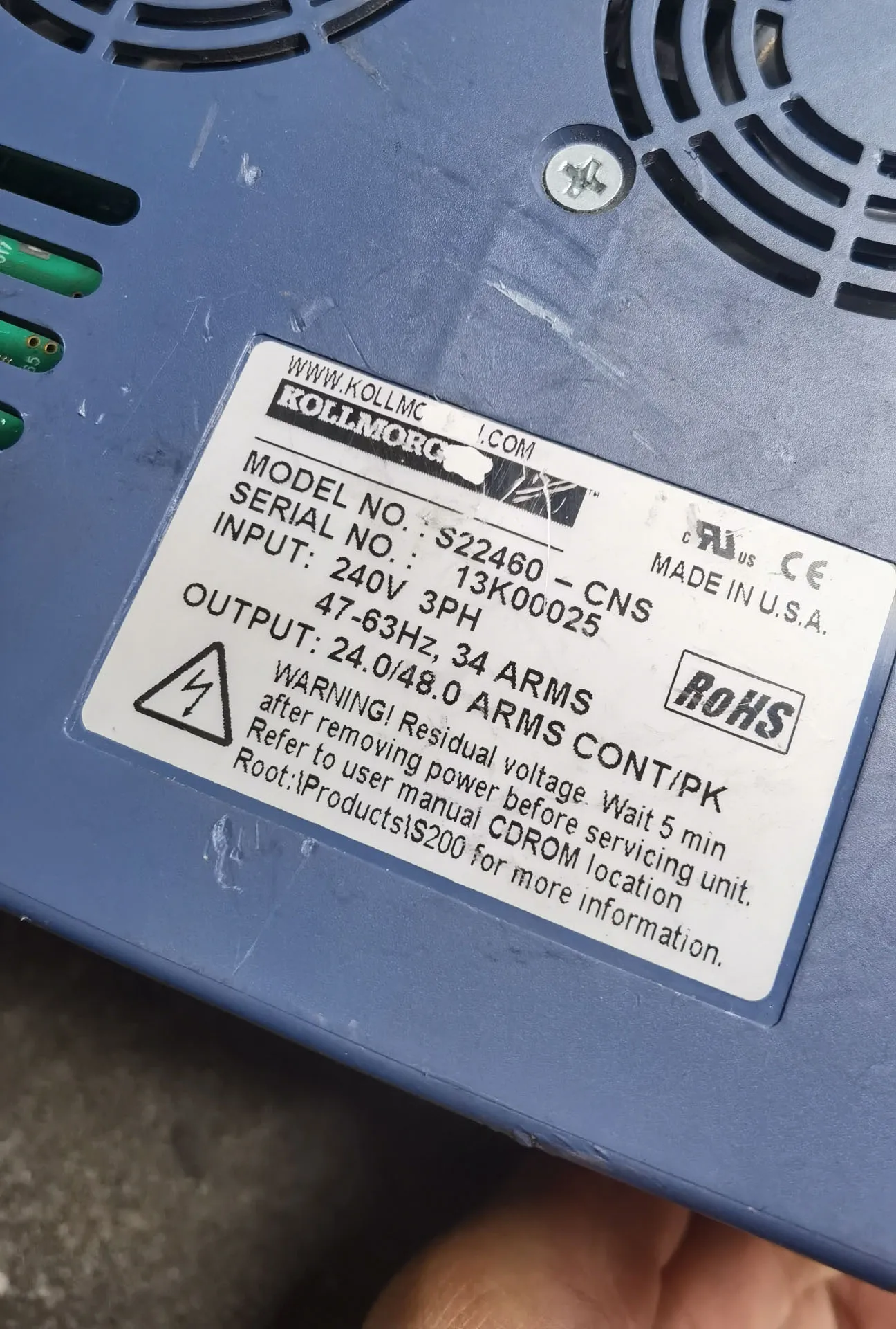 Сервопривод S22460-CNS для Danaher S22460-CNS