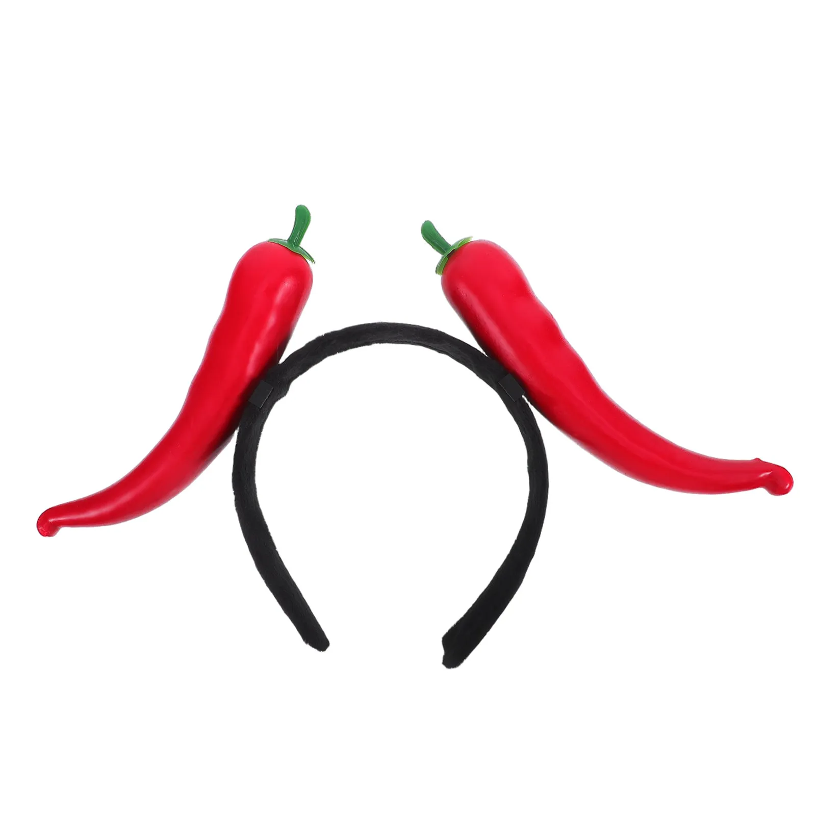 Novelty Chili Pepper Headband Fun Vegetable Hairpiece for Halloween Costume Parties Festive Gatherings Supplies