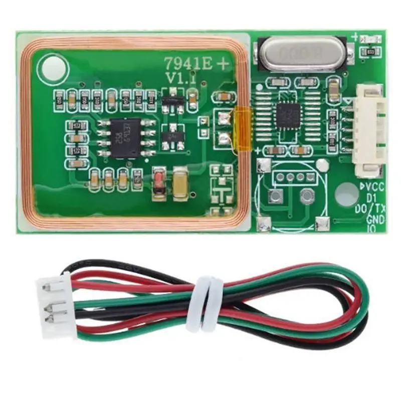 

【Shop Now】RFID UART Reader Module 7941E Card Reader Module 3Pin 125Khz Card Reading EM4100 8CM DC 5V For IC Card PCB Attenna Sen