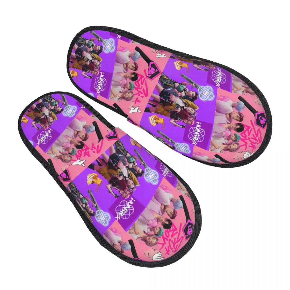 

Изготовленные на заказ домашние тапочки из мягкой пены с эффектом памяти Kpop Hunter Demons, женские удобные теплые нескользящие тапочки Saja для мальчиков