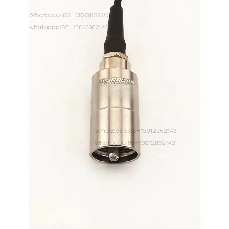 L16 UHF Stainless Steel Waterproof Plug Connector,Immersion Probe Cable Connector for Ultrasonic Flaw Detector Testing Equipment