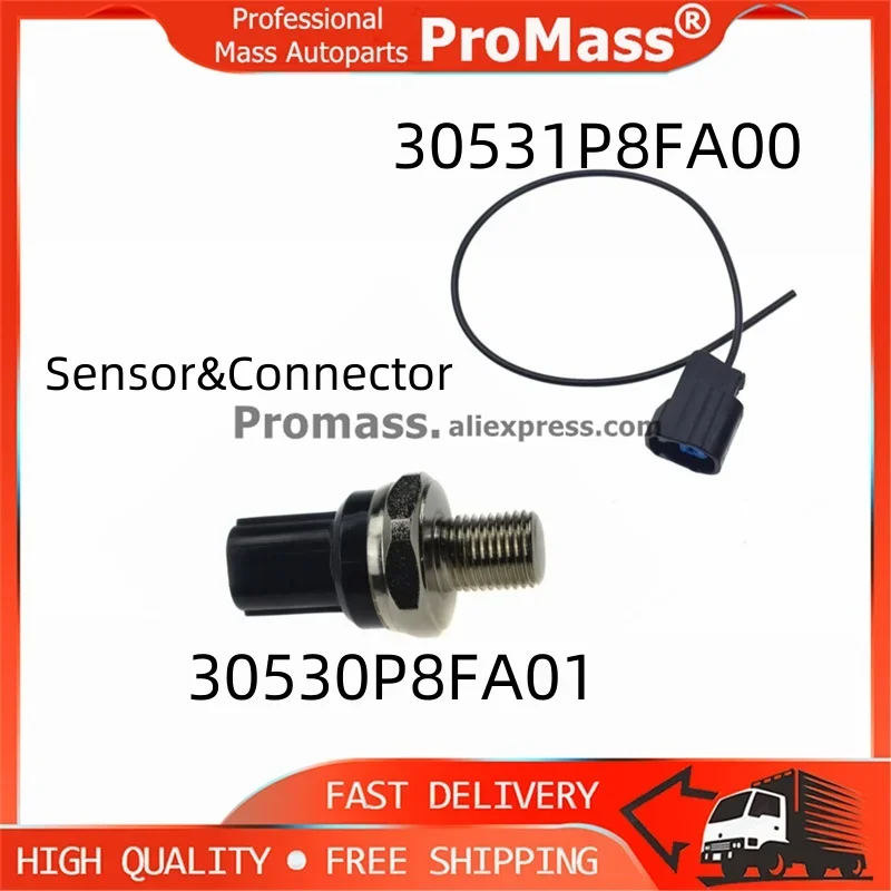 Knock (Detonation) Sensor & Connector for Honda CL MDX RL TL Accord Odyssey Pilot Ridgeline VUE 30531-P8F-A00/30530-P8F-A01