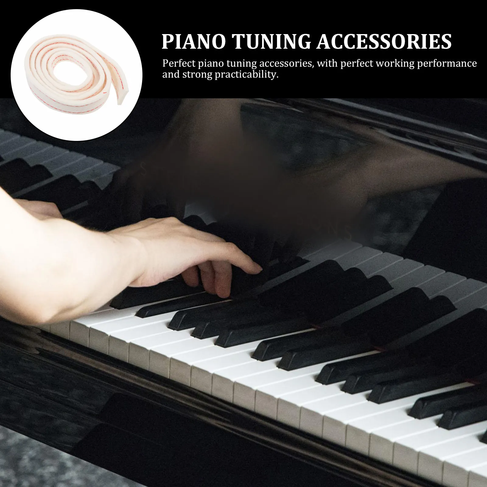 

Soundproof Tape Piano Fixing Tool Tuning Kit Tuner Wool Belt Tools Professional