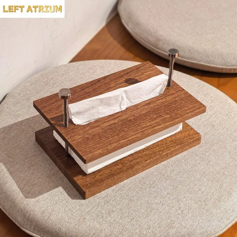 Submerged Tissue Box Ebony Paper Box Napkin Boxes Tissue Holder Tissues Organizer Desktop Floating Napkin Holder Storage Rack