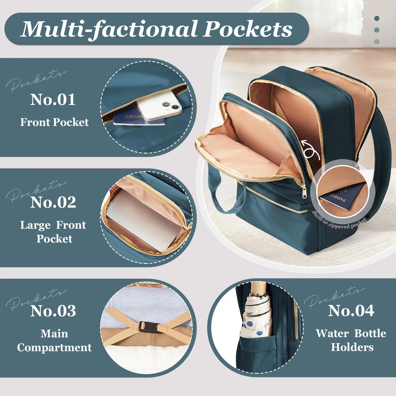 حقائب ظهر كاجوال للسفر للنساء والرجال، حقيبة ظهر عصرية على شكل طائرة، حقيبة ظهر للكمبيوتر المحمول للمعلمين، حقيبة ظهر مدرسية في الحرم الجامعي #2