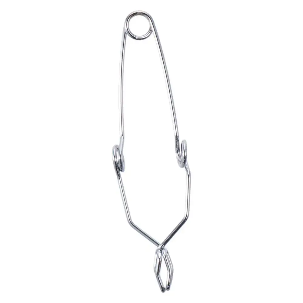 Stainless Steel Spring Steel Test Tube Clip 14.5cm Length Chrome Plated Clamp Labs Silver Test Tube Clamp Laboratory Experiment