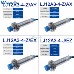 LJ12A3-4-Z/AX AY EX Inductive Proximity Switch LJ12A3-4-J/EZ Metal Inductor Sensor Detection PNP/NPN NC DC/AC 2 Wire NO DC6-36V