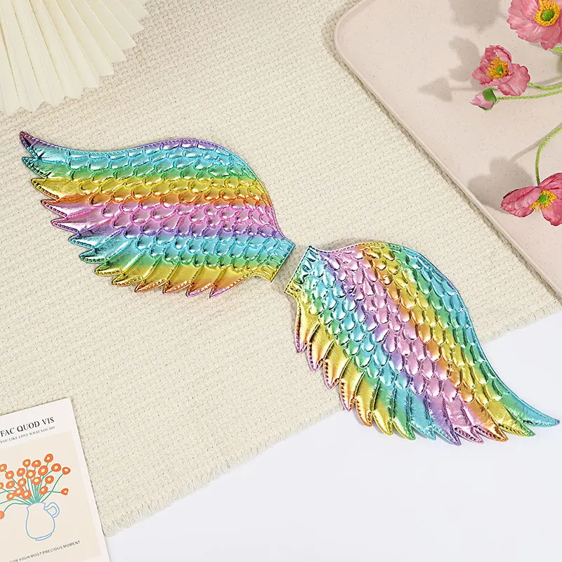 20 Stück bunte Engelsflügel, 15,5 x 20 cm, Kostümzubehör für Halloween-Party-Dekorationen, Bühnenshow-Requisiten – Detail 6