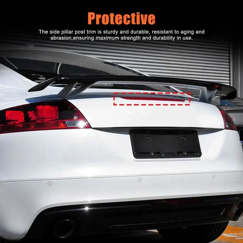 

For Audi MK2 TT 2006-2014 Car rear reflector bumper light, rear fog light, brake light ABS Car exterior accessories