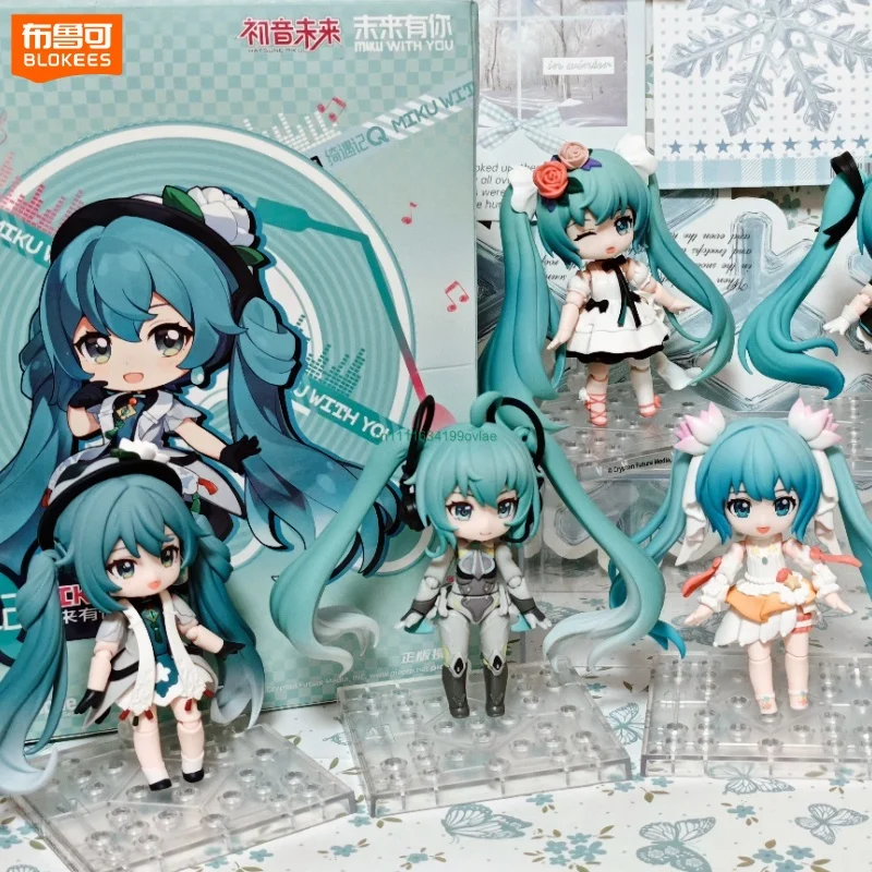ブロキーズ-トレンド商品-初音ミク-q-ビルド可能フィギュア-6個セット-18関節交換パーツ-デスクトップコレクションギフト-ボーカロイドファン向け