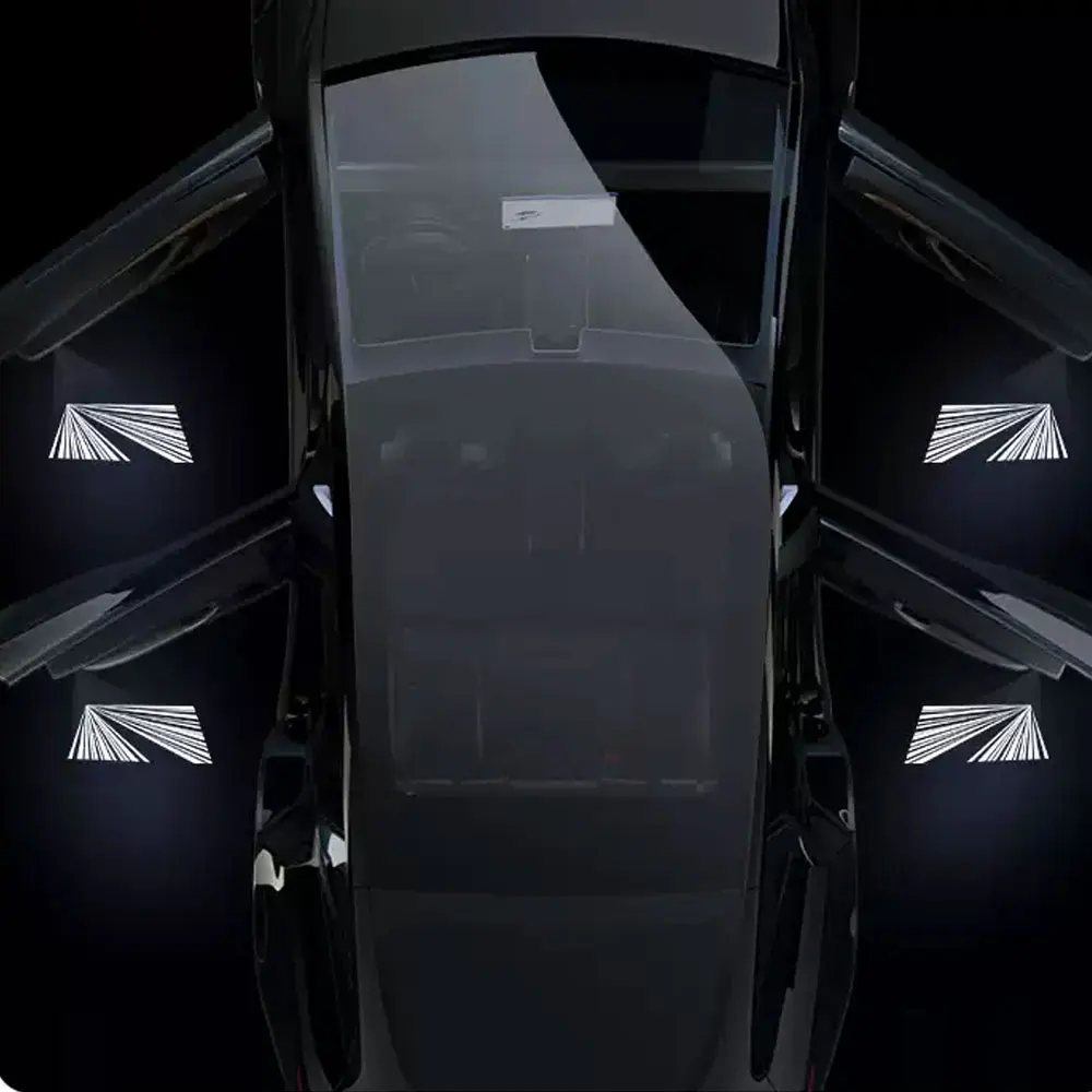 Per Tesla Model Y Juniper 2025 Luci per porte Modello 3 Proiettore Luci per pozzanghera Luce per gradini di benvenuto ultraluminosa Non sbiadisce mai Modello SX