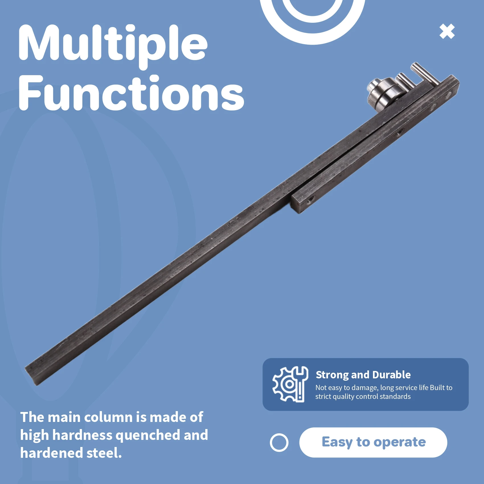 A26F-Manual Pipe Bender Steel Bar Bender DIY Woven Basket Anchor Hook Iron Steel Copper Strip Lamp Stand Manual Tool
