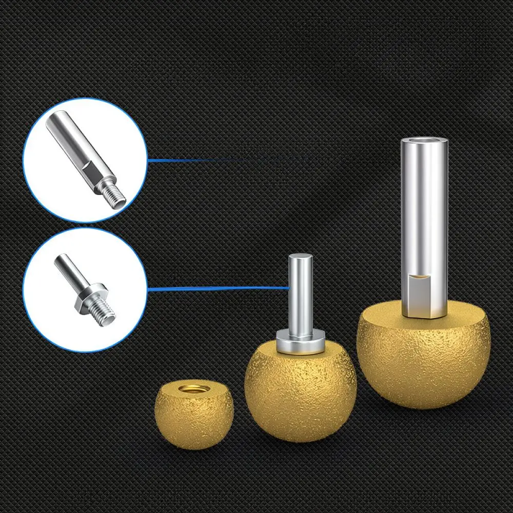 High Quality Brazed Stone Grinding Bit For Inner Arc Polishing Tool For Pebble Flower Pot Shaping And Hole Opener