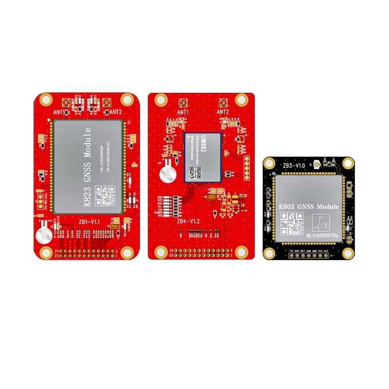 K823S GNSS Module with ZED-F9P to UM982 Development Board for RTK Positioning  Orientation Customizable