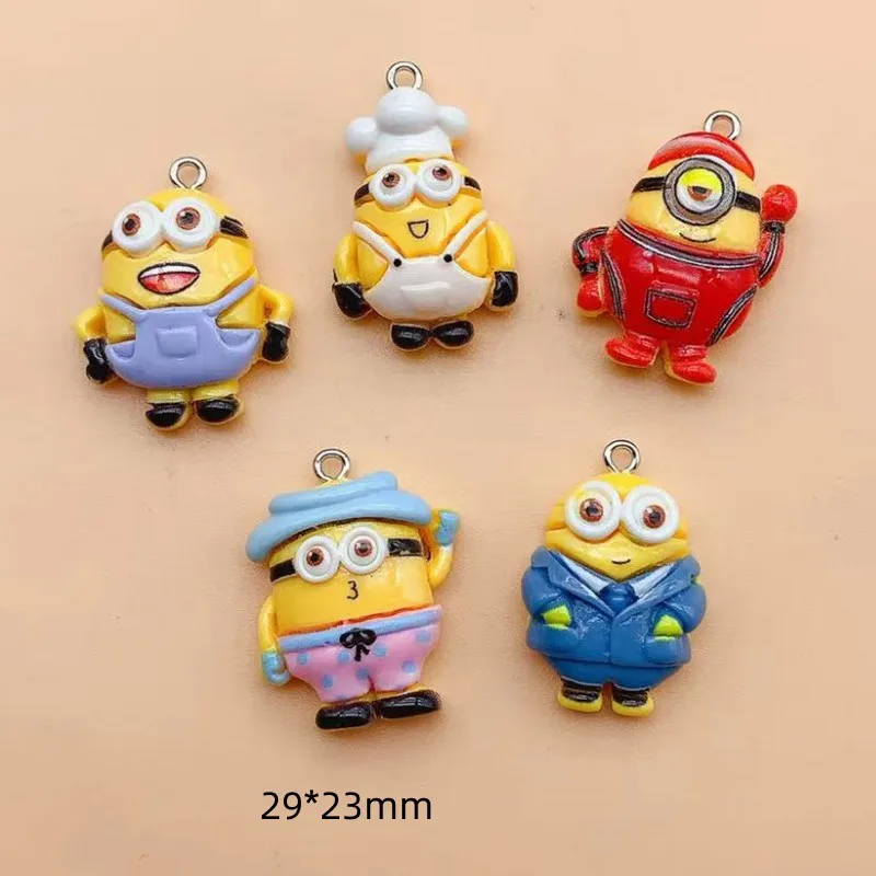 10pcs Resin Cartoon Charm for Jewelry Making Earring Necklace Bracelet Pendant Phone Diy Accessories Craft Supplies