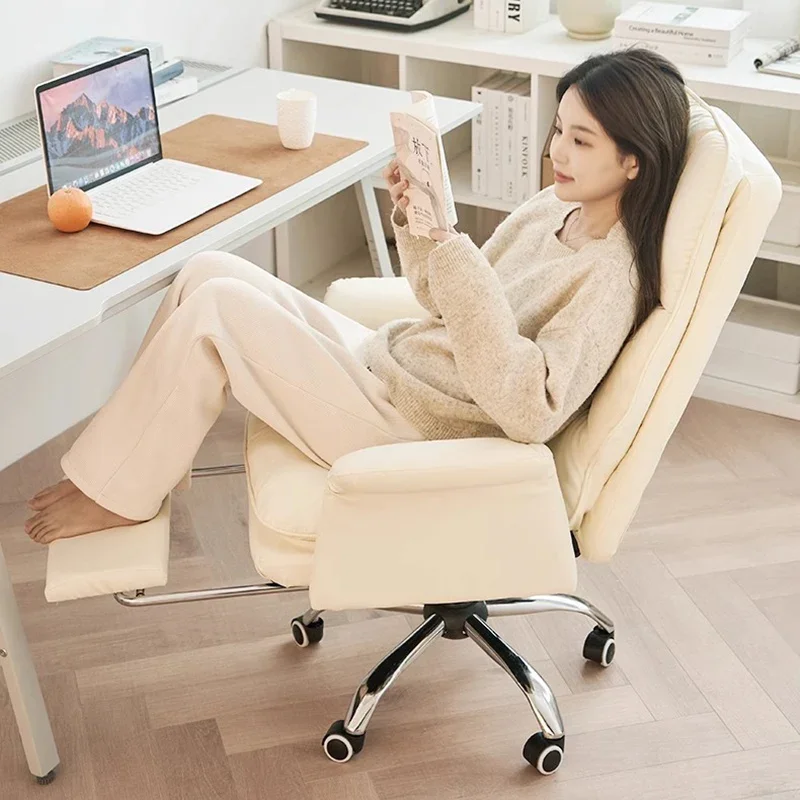 

Comfortable Nordic Office Chair Vanity Throne Desk Makeup Lazy Office Chair Executive Computer Reading Stoel Salon Furniture