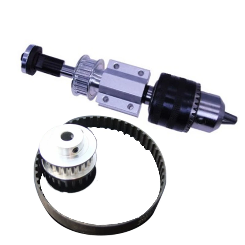 Diy carpintaria corte moagem eixo cinto de corte b16 conjunto mandril broca pequeno torno acessórios para serra mesa