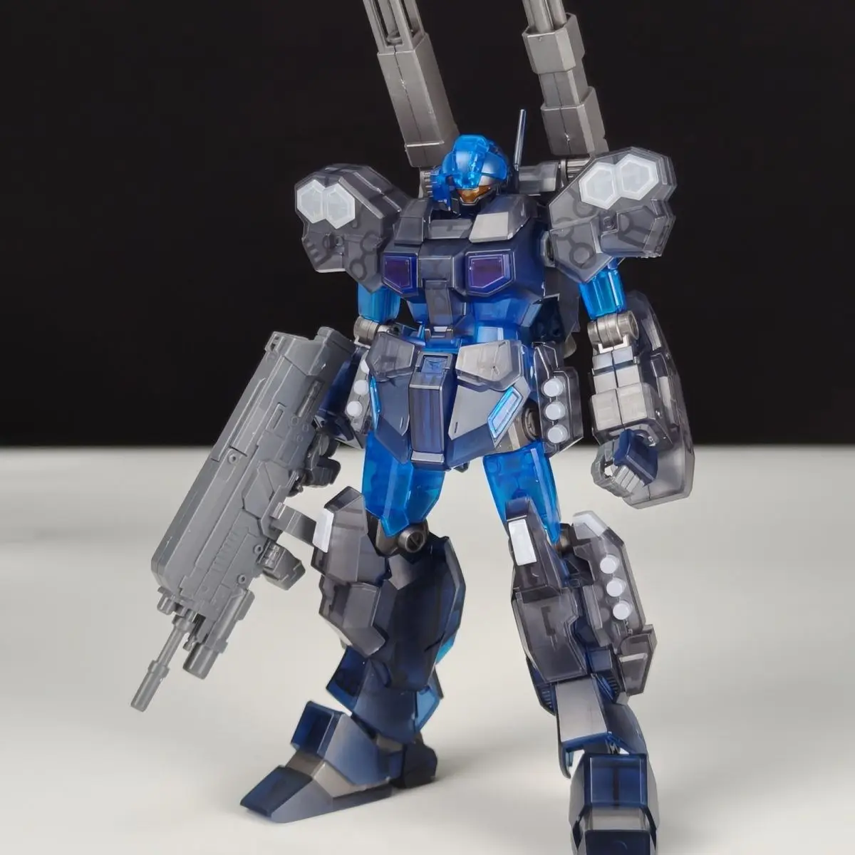 BAOBAO HG 1/144 Jesta Kit d'assemblage de couleur claire RGM-96X figurines d'action Robot modèle en plastique jouets pour cadeaux