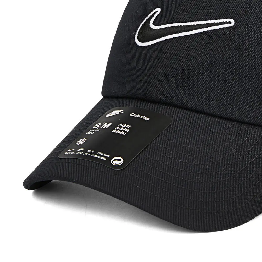 نايك 2025 الكبار U NK CLUB CAP U CB SWSH L قبعة بيسبول FB5369-010 #4