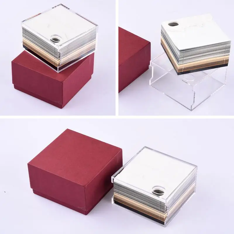 Calendário 3D Escultura Memo Pad, Castelo mágico, escultura Art Notepad, esvaziada Notepad, rasgar afastado