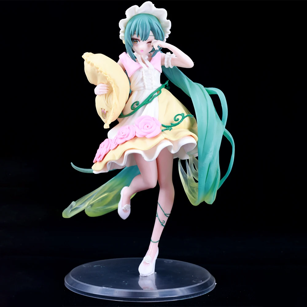 

High Quality Sleeping Beauty Hatsune Miku Figurine Anime Action Figure 20CM PVC Model Toy for Boy Christmas Free Shipping Items